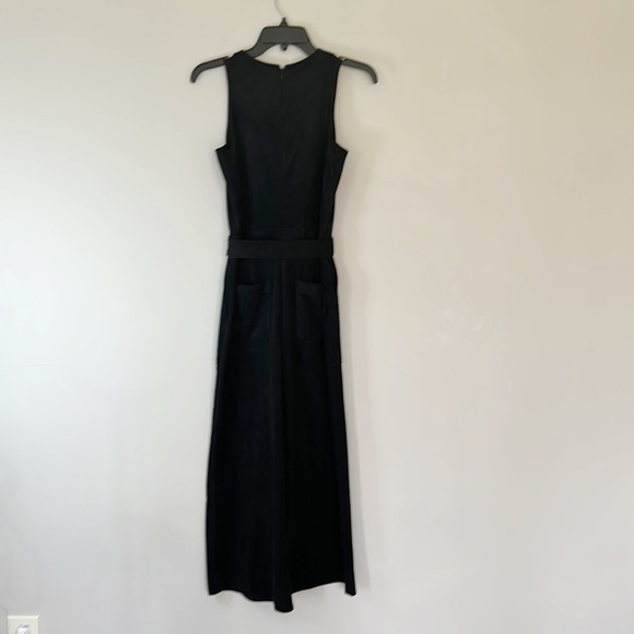 Banana Republic Vegan suede Belt Wide leg Crop romper pockets women size 0 - Picture 5 of 8